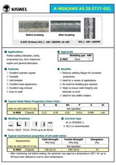 (Made in USA) Kiswel E71T-GS .035 in. Dia 10lb. Gasless-Flux Core Welding wire