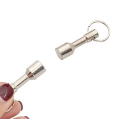 4PCS Keychain Neodymium Magnet for Testing Brass Gold Silver Coins Ferrous Metal