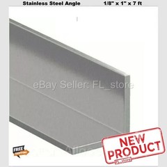 Stainless Steel Angle Iron 1/8″ x 1″ x 7 Ft 90 Degree Hot Rolled 304 Mill Finish