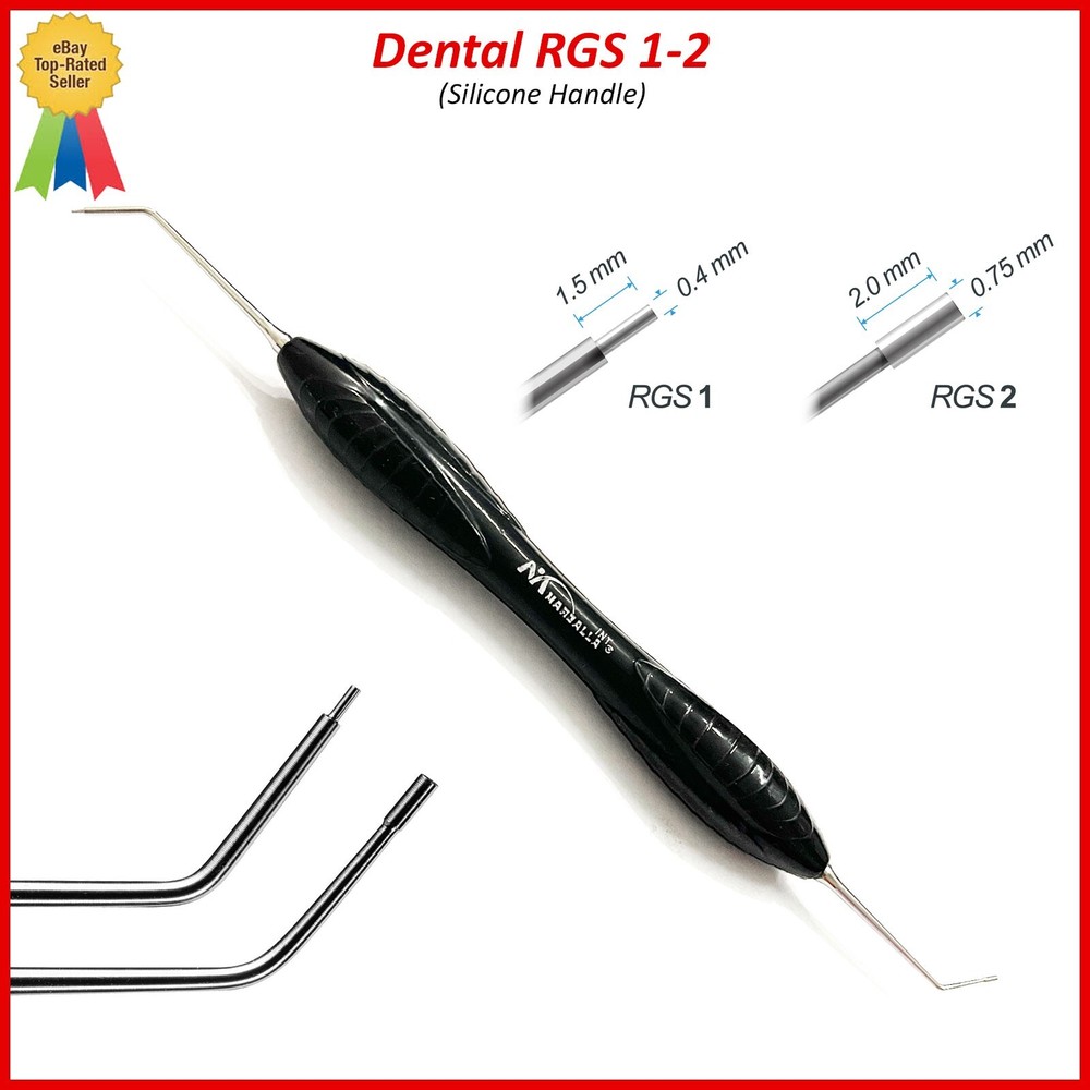 Dental Instrument RGS 1-2 / 3-4 Silicone Handle Depth Dimensions for Restoration