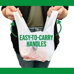 2 PACKS- Small T-Shirt Carry-Out Bags, 7″ x 5″ x 15″ (2000 ct.)