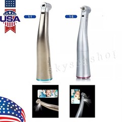 Dental 1:5 1:1 Fiber Optic LED Contra Angle Electric Handpiece Fit KaVo NSK COXO