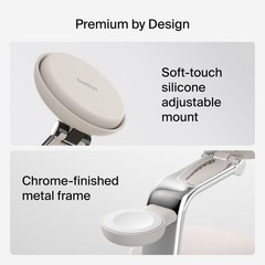 UltraCharge Pro 3-in-1 Magnetic Charging Dock with Qi2 25W, Sand