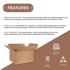 13 x 13 x 8″ Corrugated Boxes ECT-32 Brown Shipping/Moving/Packing Box 25/Bundle