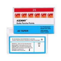 AZDENT Dental Endo Root Canal Gutta Percha Points / Absorbent Paper Points 0.02