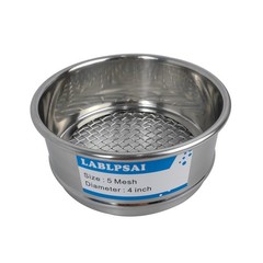 5 Mesh Lab Sieve 4 Inch Diameter 304 Stainless Steel Wire Cloth Test Home