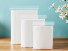 100PCS Clear Zip Seal Plastic Bags Jewelry Zipper Top Lock Reclosable Baggies