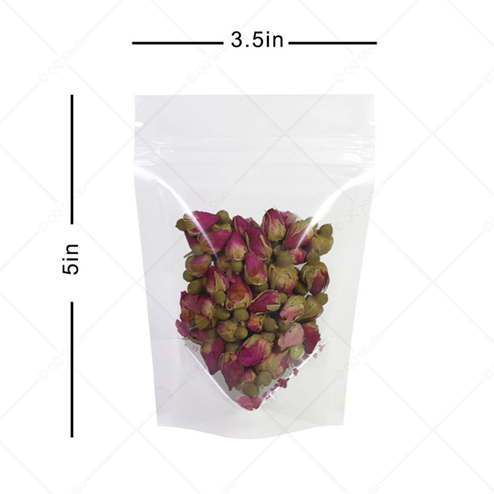 Multi Sizes Foil Mylar Stand Up Pouches Resealable Packing Bag for Coffee Beans