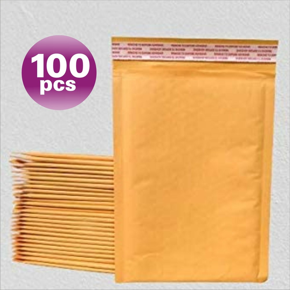 Fantasybuy® 100 #4 Kraft Bubble Padded Envelopes Mailers 9.5 X 13.5 100KF4