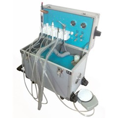 Dental Portable Mobile Delivery Unit Rolling Box Air Compressor Suction / Chair