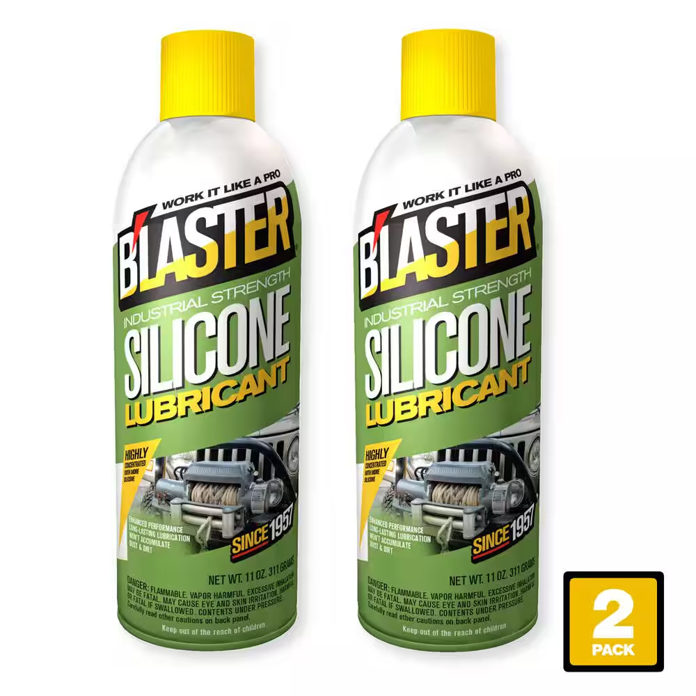 11 Oz. Industrial Strength Silicone Lubricant Spray (Pack of 2)