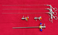 Hysteroscopy Cystoscopy Surgery Set 17FR with Semi Rigid Graspers 5FR Reusable