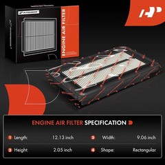 Engine Air Filter Compatible with 4Runner 2003-2010 Style: Standard Air Filter