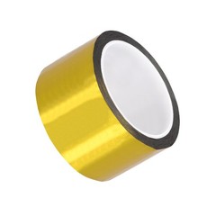 Gold Tone Metalized Tape 2 Inch x 55 Yards Decoration Tape for DIY