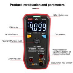 UNI-T Smart Multimeter True RMS AC DC Voltmeter Ammeter Ohm Capacitance Tester