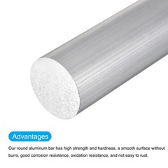 Aluminum Round Rod 1 Inch Dia 6061 Solid Metal Bar 8 Inch Length