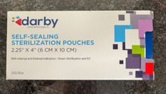 Sterilization Pouches 2.25″ x 4″ Darby 200/box (1 Box)