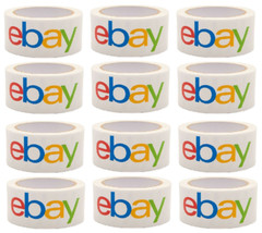 12 PACK ROLLS 2″ x 75 yards Classic Official eBay Shipping Packaging Tape
