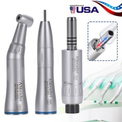 Dental Slow Low Speed Handpiece Push Contra Angle/Air Motor NSK Style 2/4 Holes