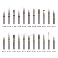 5Pcs/1Pack AZDENT Dental Burs Diamond Burs for High Speed Handpiece FG Burs