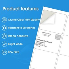 150-24000 Shipping Labels 3-1/3″ x 4″ Mailing Address 6 Per Sheet InkJet Laser