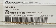 Verathon 0270-0681 GlideRite Rigid Stylets – Box Of 10 As Shown (R1)
