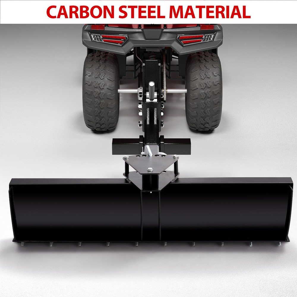 GARVEE ATV/UTV 42″ Trail Box Scraper – 0°/7.5°/15° Angle, Durable Rust-Resistant