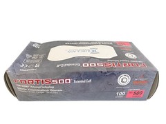 (100/Pk) HOURGLASS Fortis500 Low Derma Nitrile Exam Gloves – XSmall Matte Black