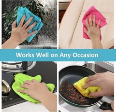 HOMEXCEL Microfiber Cleaning Cloth 210GSM, Pack of 12, Size:11.5″ x 11.5″, Ultra