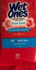 Wet Ones Hand Wipes 20 pcs pk New Ship24HRS