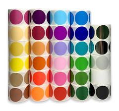 Blank 1″ Round Inventory Labels Color Coding Coded Dots 1000/Roll (Choose Color)