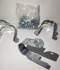 2″ CPVC TWO-HOLE 90° SIDE MOUNT STRAP SKU:077 ( ONLY SALE BOX OF 100 PCS )