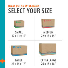 (10 pack) Pen+Gear Large Heavy Duty Kraft Moving Boxes, 27L x 15W x 17H
