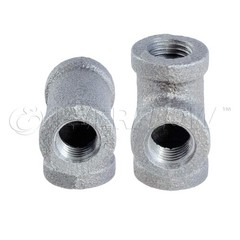 Supply Giant HNUF0014 1/4 Inch High Pressure Galvanized Malleable Tee