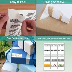 1″ x 2 5/8″ Address Mailing Labels Sheet FBA SKU Labels 30/sheet 30 UP Adhesive