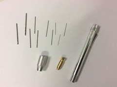 Standard Drill Torch Tip set, Pocket clip and 12 bits