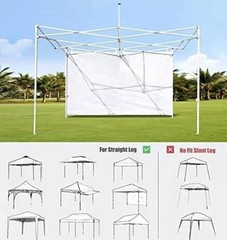 Door for 10×10 Canopy Frame One Central Zipper Design for Easy Entry and Exit…