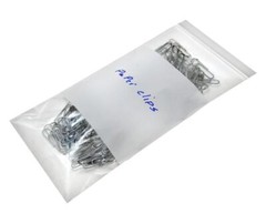 WHITE BLOCK HEAVY DUTY 2 Mil Clear Zip Seal Bags Reclosable Top Lock Plastic