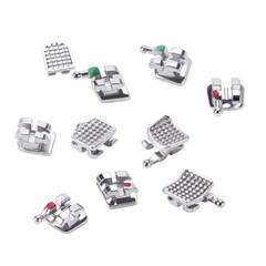 10Pks Orthodontic Dental Brackets Braces Metal Mini Roth MBT.022/.018 3/345Hooks