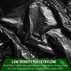 Poly Cover – 6 Mil Black Plastic Sheeting