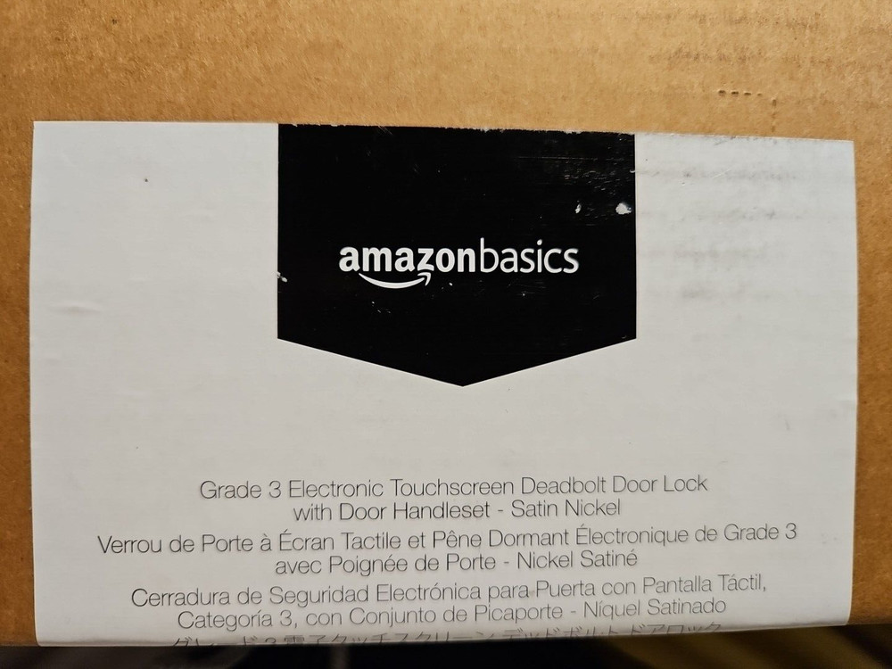 Amazon Basics Grade 3 133mm H Uppper x 294.5mmL lower, Satin Nickel