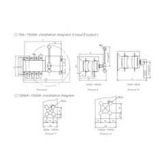 GEYA Industrial Automatic Transfer Switch 160A 4P 110V 220V Grid to AC Generator