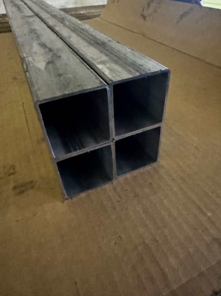 [4 PACK] Steel Square Tube 2″ x 2″ x 48″ Long x .08″ Wall (14ga)