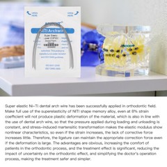 AZDENT arcos de ortodoncia niti super elástico rectángulos ovoide dental USA