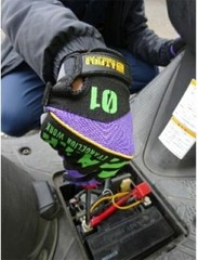 A.T.FIELD Evangelion Collaboration Mechanic Gloves M EMG-01 First Model Purple