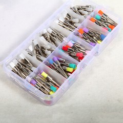 200pcs US Mixed Dental latch type prophy polishing brush flat tapered Brushes ty
