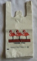 Lot 5000 Flamingo Thank-you T-shirt Bags (11.5×6.5×21 -13 Mic) Large size