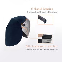 Welding Helmet Rear Extension Cover, Helmet Neck, Neck Visor, Anti-Glare, Hel…