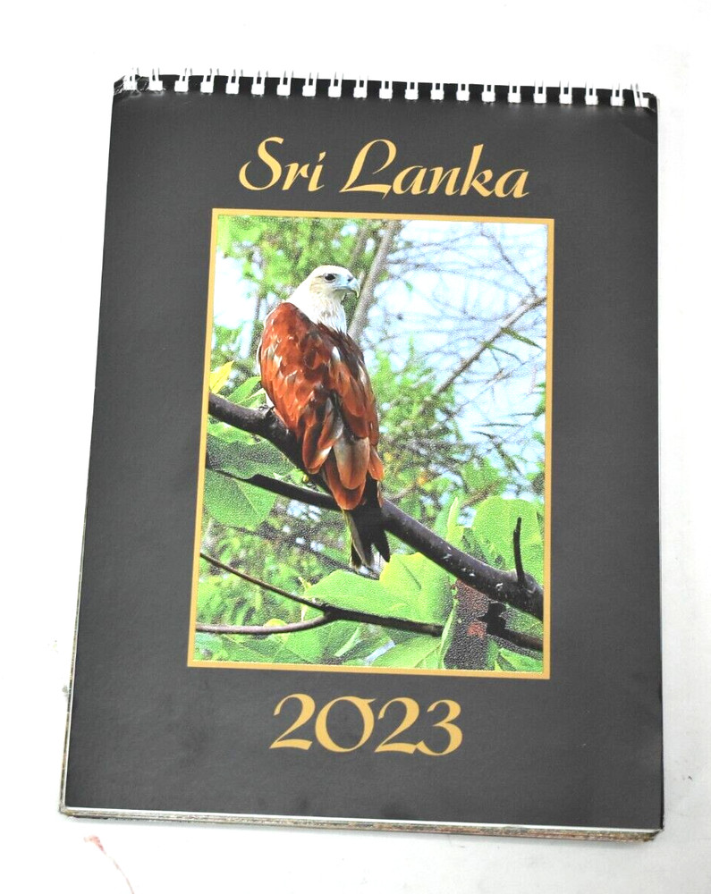 Sri Lanka 2023 Post Card Calendar Hardcover Sprial Bound 7″ x 9-1/2″ Black