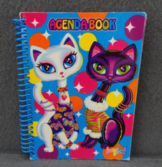 Lisa Frank 5×7 2000 Agenda Address Book Schedule Calendar Contact Spiral Cat Y2K